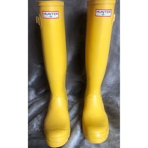 Yellow Hunter Tall Rain Boots